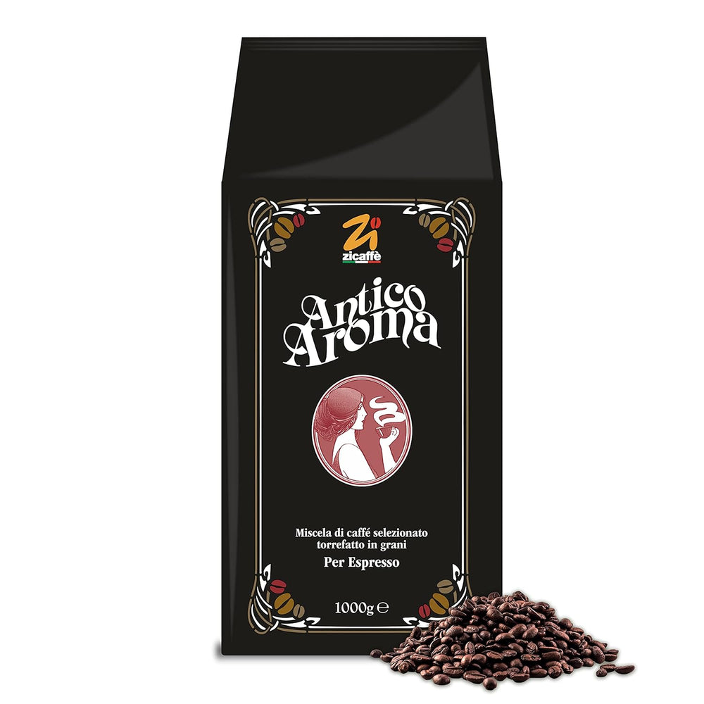 Boabe de cafea aromatice Zicaffé Espresso Antico, pachet de 1 (1 x 1 kg)