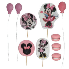 MagicKids Set Decorațiuni Comestible Pentru Fetițe - 10 Piese Minnie Roz Gust Dulce