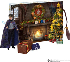 HARRY POTTER Calendarul de Advent Gryffindor - 24 de povești, surprize magice, Camera comună Hogwarts, chip realist, pentru fanii cu vârsta peste 6 ani, HND80 Papusi Naty Shop
