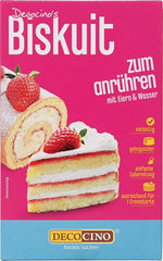 DECOCINO Biskuit Backmischung (250 G) – Einfache Zubereitung – Gelingsicher – Zum Backen Von Luftigen Biskuitböden, Creme-Torten, Biskuitrollen Uvm. Naty Shop Default Title