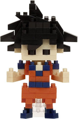 NANOBLOCKS Bandai - Nanoblock - Son Goku - Dragon Ball Z - Mini-Bausteinfigur - Konstruktionsspiel - Bausatz für Manga-Pixel-Figur - NBDB001