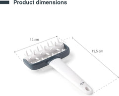 - 68802 - Burete de bucătărie, rolă pentru tamponare, rolă pentru paste, previne bulele în aluat, mâner ergonomic, 100% detașabil, lavabil în mașina de spălat vase, polipropilenă, fără BPA, 12x19,5 cm