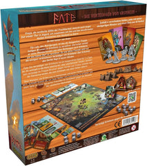 Fate: Defenders of Grimheim, ELZNIR Games, joc de societate fantasy cooperativ, strategie tower defense, pentru 1-4 jucători, vârste 14+, aventură epică, eroi și magie, joc tactic, FryxGames