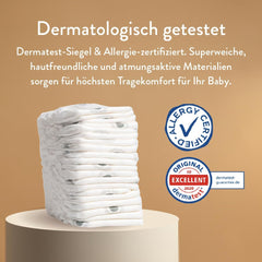 Scutece push-up, mărimea 4 L (7-12 kg) - 1 pungă cu 25 de bucăți - Fără substanțe nocive, ecologice, ultra-plate, pentru utilizare nocturnă - Fabricate în Danemarca
