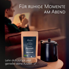 Ceai de seară BIO 100 g - Pauza ta cu valeriană, lavandă, melisă, mușețel, amestec de ceaiuri din plante pentru relaxare seara