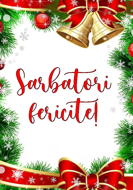 Decoratiune comestibila din zahar, Sarbatori fericite! Nati Shop