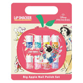 Set de ojă Lip Smacker Albă ca Zăpada Big Apple, set de ojă pentru copii cu 9 piese cu uscător de unghii electric, cadouri Disney Princess cu ojă pentru copii