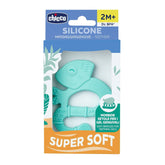 Inel de dentiție Chicco Soft&Clean șopârlă, albastru, 2M+