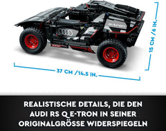 LEGO 42160 Technic Audi RS Q e-tron, ferngesteuertes Rallye-Auto-Spielzeug, Dakar-Rallye-Geländewagen, App-gesteuerter RC mit Control+, Geschenk für Jungen, Mädchen und Fans ab 10 Jahren zum Bauen