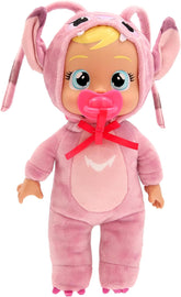 CRY Babies Tiny Cuddles Disney Angel, Babypuppe Inspiriert von Angel von Disney Lilo&Stitch, mit 3 Accessoires, Pflegen und Umsorgen, sie weint echte Tränen, Kinder ab 18 Monaten