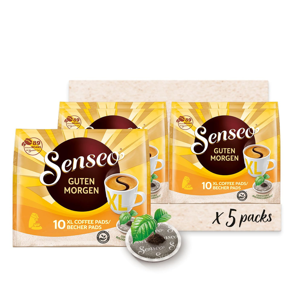 Senseo Pads Guten Morgen XL, 5 x 10 Getränke, 50 Kaffeepads