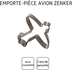 Formă de biscuiți Zenker 44862, tip avion, din oțel inoxidabil