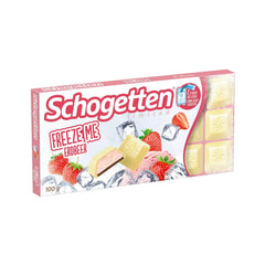 Schogetten Freeze Me Strawberry Ediție Limitată - Ciocolată Înghețată Rece Cu Gust Căpșuni Intens