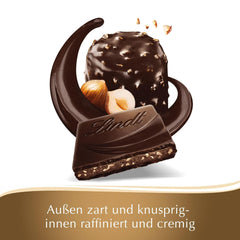Lindt Creation Hazelnut De Luxe Tabletă - Ciocolată Neagră Cu Alune Crocante Într-o Umplutură Cremoasă
