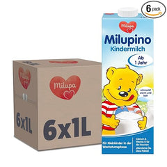 Lapte pentru copii Milupino gata de băut (6X1L), de la 1 an, pentru copiii mici în faza de creștere Naty Shop