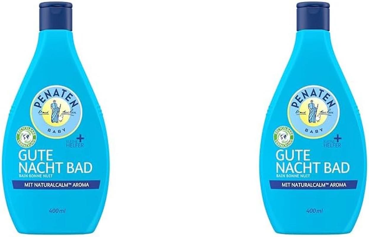 PENATEN (750 ml), aditiv usor pentru baia bebelusului cu extract natural de musetel Mama si Copilul Naty Shop 400 ml (pachet de 2) Baie de noapte buna