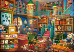 Educa - Puzzle de 1000 de piese pentru adulti | Biblioteca. Dimensiuni: 68 X 48 cm. Include lipiciul de puzzle Fixpuzzle. Pentru 14 ani (19925) Puzzle Naty Shop