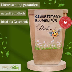 Cadou de ziua de naștere, kit de plantare a florilor pentru ziua de naștere, pungă cadou surpriză, cadou de ziua de naștere pentru femei, semințe de flori pentru plantare individuală