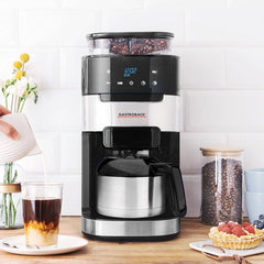 Espressor termo GASTROBACK Grind & Brew Pro, argintiu, negru