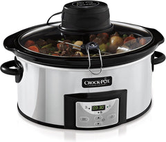 Slow cooker Crockpot cu funcție de amestecare automată, comenzi programabile, 5,7 L (pentru 5-6 persoane) Slow Cooker Naty Shop Default Title