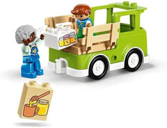 LEGO DUPLO Town Apicultură și stupi, jucărie educativă pentru copii mici cu 2 figuri și un camion mobil, set de construit și reconstruit, jucărie pentru copii mici de la 2 ani 10419 Seturi de constructie Besuche den LEGO-Store