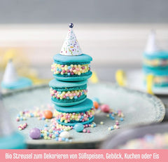 DECOCINO Organic Sprinkle Pearls - 60 grame - Sprinkles din dextroză organică Sprinkles Naty Shop