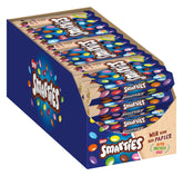 Nestlé SMARTIES Multipack, rulou mic, linte colorată cu ciocolată, ideal pentru zilele de naștere ale copiilor, culori naturale, rulou hexagonal, pachet de 12 (12x (4 x 34g))