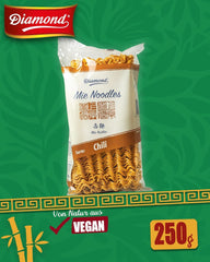Tăiței DIAMOND Mie Chili, tăiței din grâu cu pudră de chili, fără ouă, preparați rapid și ușor, vegetarieni - 1 x 250 g