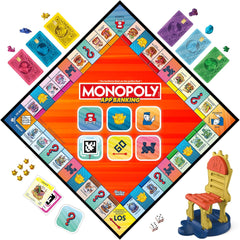 Joc de societate Monopoly App Banking - Versiune germană, versiune modernă a clasicului joc electronic pentru copii cu vârsta de 8 ani și peste, pentru 2 până la 6 jucători