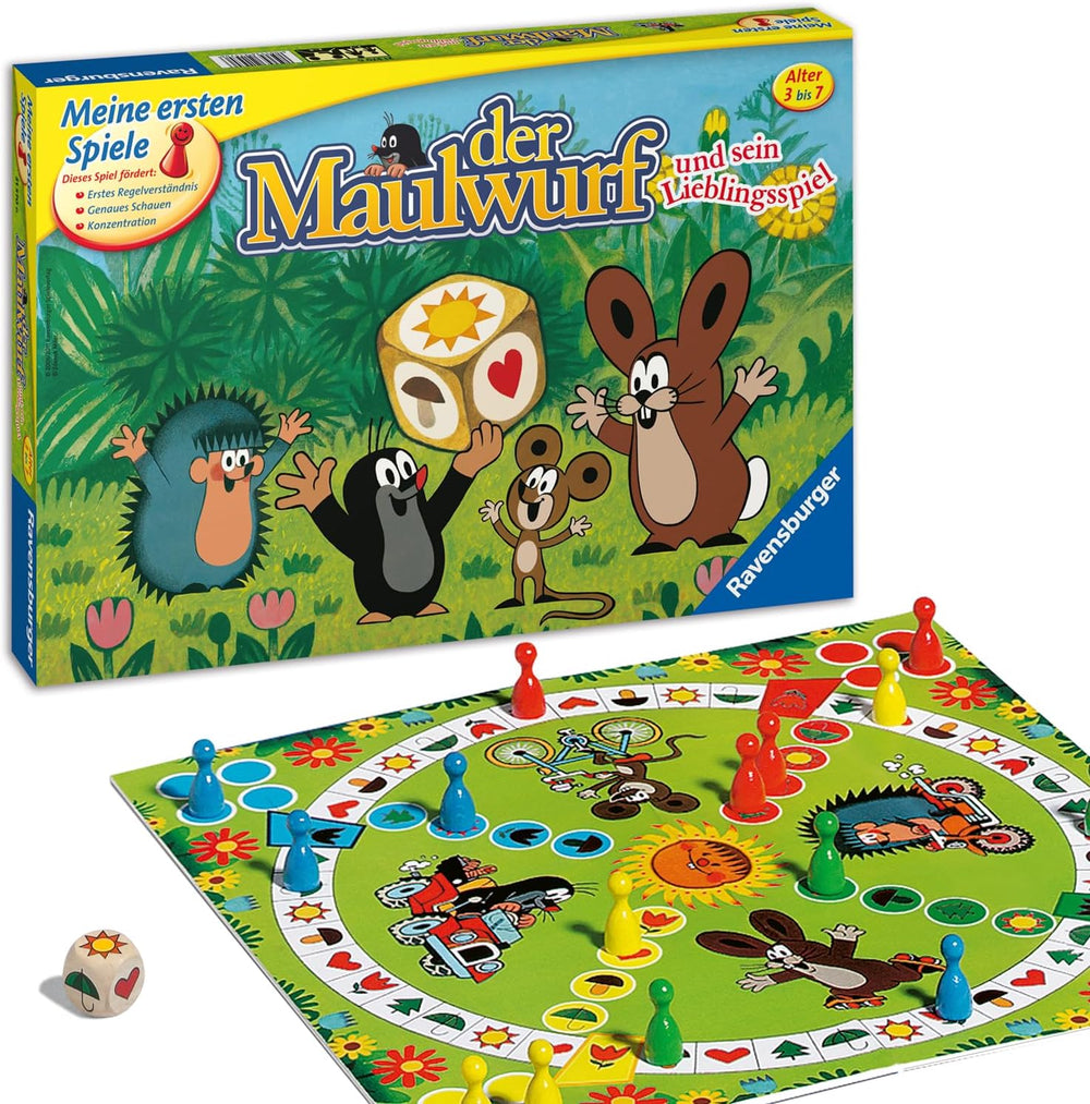 Ravensburger Kinderspiele 21570 - Der Maulwurf und Sein Lieblingsspiel - Spieleklassiker für Kinder, Kinderspiel ab 3 Jahren, für 2-4 Spieler - Geburtstagsgeschenke