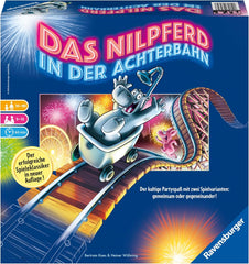 Ravensburger 26772 - Hipopotam pe un roller coaster - Joc de societate pentru întreaga familie, joc pentru adulți și copii cu vârsta cuprinsă între 10 și 99 de ani, pentru 3-12 jucători - Joc de petrecere, joc de Revelion
