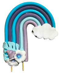 Decoratiune comestibila, Curcubeu Decoratiuni din Pasta de Zahar Nati Shop