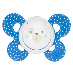 Chicco PhysioForma Comfort Suzetă 6-16 Luni, 1 Bucată, Suzetă cu Tetină din Silicon, Susține Respirația Fiziologică și Promovează Dezvoltarea Orală Corectă, Albastră