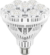 Lampă LED SANSI 36W cu spectru complet E27 pentru plante de interior, lampă LED de creștere cu lămpi de creștere PPFD ridicat pentru seră, grădină, flori, legume, hidroponică, dimensiune Ø11.5 * 13.3cm