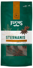 Fuchs Gewürze - Sternanis ganz | Aus natürlichen Zutaten | 9 g im wiederverschließbaren, recyclebaren Beutel