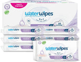 Șervețele umede WaterWipes Sensitive+ Soothing Clean, 360 bucăți (6 pachete), curățare, îngrijire și calmare 3 în 1, 99% apă cu extract de plante, șervețele umede pentru bebeluși fără parfum