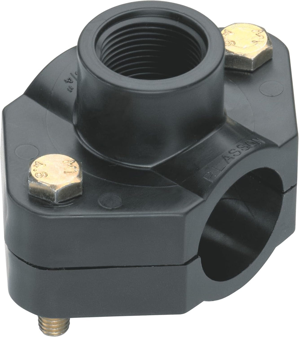 Șa de racordare pentru sistem de irigații Gardena, filet interior 25 mm x 3/4 inch: Pentru conectarea irigațiilor în conducte, compatibilă cu conectorii de irigații 2739 și 2740 (02728-20)