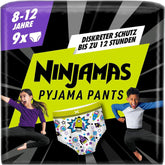 Pantaloni de pijama Spaceship, 9 pantaloni absorbanți de noapte, 8 ani, 27kg-43kg, protecție împotriva scurgerilor pentru întreaga noapte