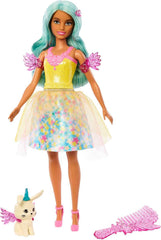 Barbie Ein Verborgener Zauber - Teresa Puppe mit märchenhaftem Outfit, gewelltes Haar und Kamm für Frisierspaß, für Kinder ab 3 Jahren, HLC36