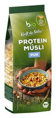 Muesli proteic pur Biozentrale - 375g - Organic cu miere - Ca cereale pentru micul dejun sau ca gustare