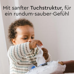 Șervețele umede LILLYDOO, 50 de bucăți, 100% fără plastic, șervețel extra mare, fără parfum