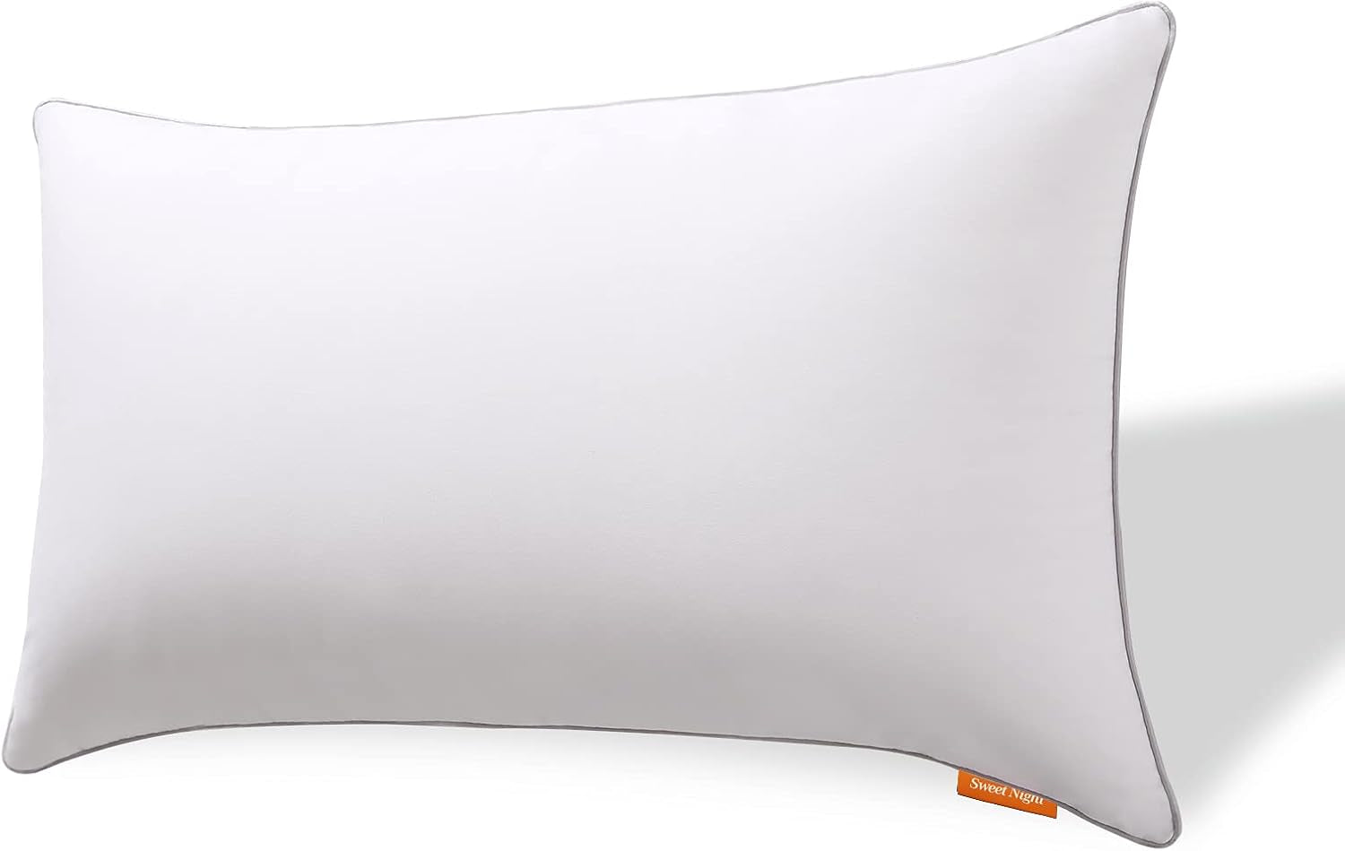 Pernă Sweetnight 40X40 Set de 2, umplutură de pernă din fibre de lemn din poliester, pernă moale și de susținere pentru toate pozițiile de dormit, pernă de dormit respirabilă, lavabilă cu fermoar Perne standard Naty Shop 1 bucată (1 pachet) 48X74Cm