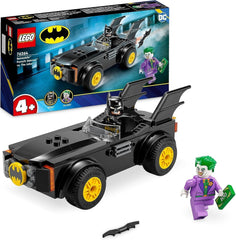 LEGO 76264 DC Chase in Batmobil: Batman Vs. Joker set de mașini de jucărie, Set de pornire pentru supereroi cu 2 minifigurine, Jucărie pentru copii preșcolari, băieți, fete cu vârsta peste 4 ani, Rapid de asamblat Seturi de constructie Besuche den LEGO-Store Singur