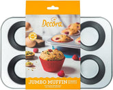 Tavă 6 Jumbo Muffin Ø 9 Cm - 34 X 22 X 4,5 cm Matrite si tavi pentru copt Naty Shop