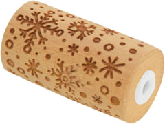 Mini sucitor din lemn - fulg de nea