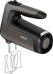 Tefal HT650E Power Mix Silence Handmixer | 600 Watt | Variabler Geschwindigkeitsregler | Turbo- Und Auswurf-Funktion | Extrem Leiser Motor | Inkl. 2 Rührbesen Und 2 Knethaken | Grau Bucatarie Naty Shop