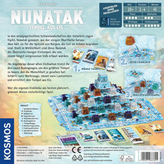 KOSMOS 683801 Nunatak - Templul Gheții, Joc de familie, Configurație 3D cool, Piese de joc 3D cu aspect de gheață, Joc de strategie, Joc de societate, Joc de petrecere