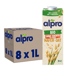 Alpro Bio Haferdrink Fara Zahăr - Băutură vegetală cu ovăz