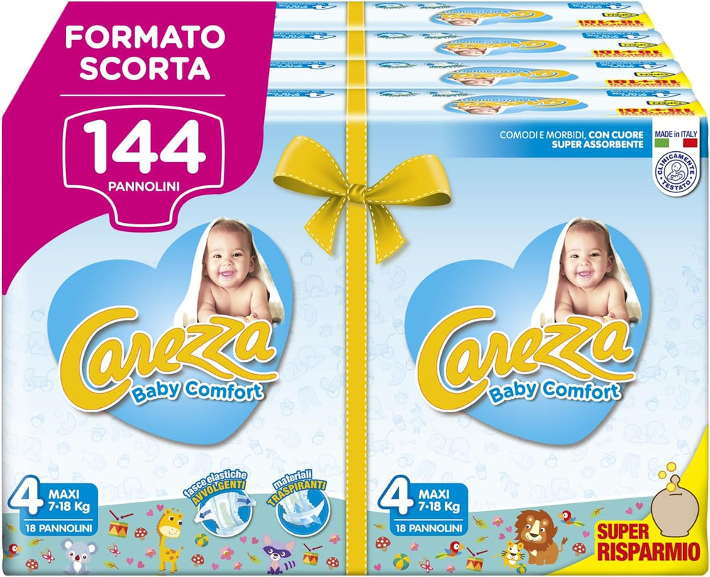 Baby Comfort Maxi | Mărimea 4 (7-18 kg) | 144 scutece