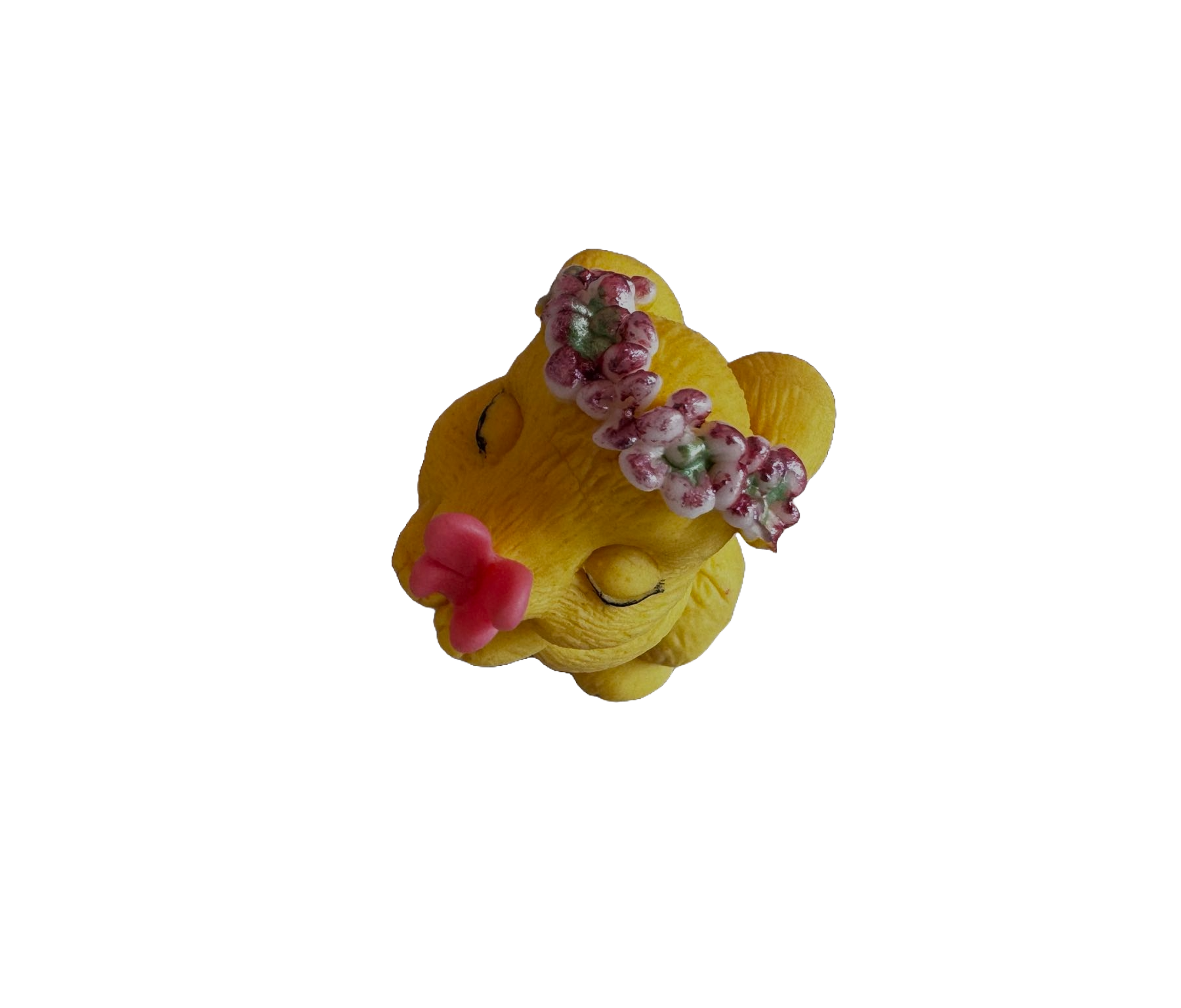 Decoratiune comestibila din pasta de zahar, Iepuras cu fluturas Decoratiuni din Pasta de Zahar Naty Shop